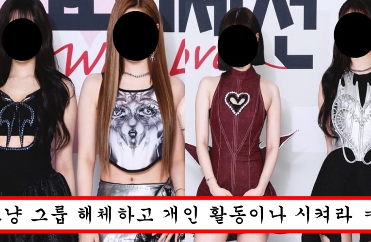 맴버들 다 같이 풀메로 꾸몄는데 얼굴 차이 심하게 나서 안어울린다는 여자 아이돌 그룹
