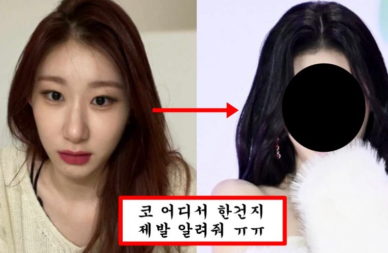 얼굴에 손댔는지 몰라보게 예뻐져서 아이돌 원탑 찍을 거 같은 있지 채령 미모