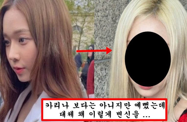 카리나 이겨보려고 손댔나? 아예 다른사람 돼서 팬들한테 충격 안겨준 윈터 근황