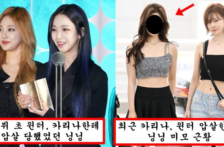 드디어 카리나,윈터 거품 꺾고 얼굴로 에스파에서 1등 먹었다는 닝닝